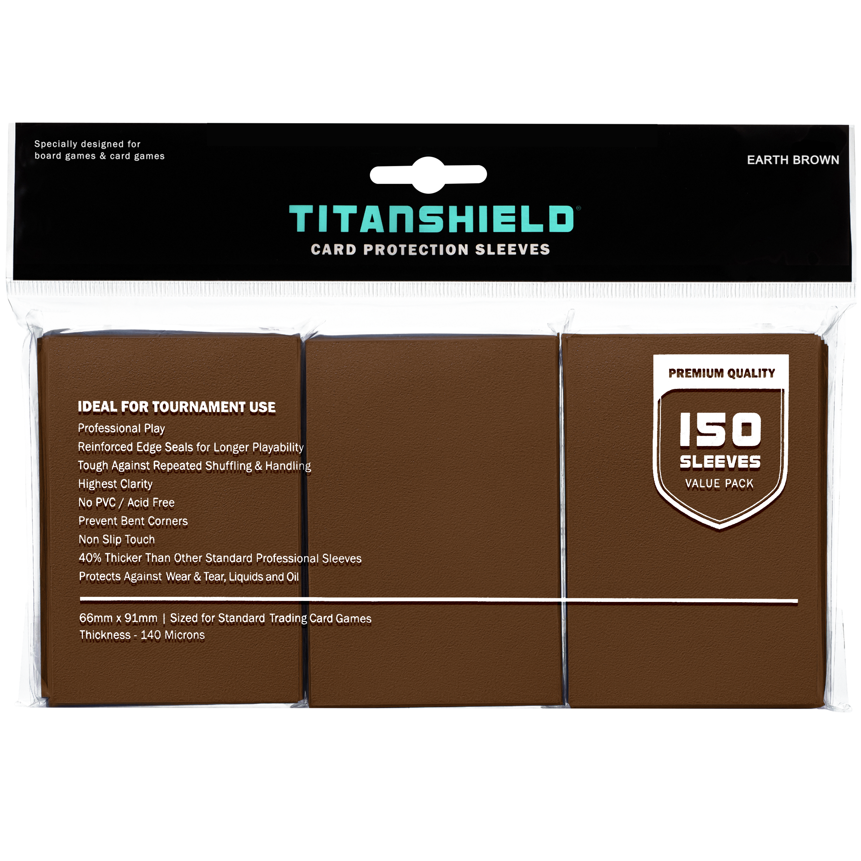 Earth Brown Card Sleeves