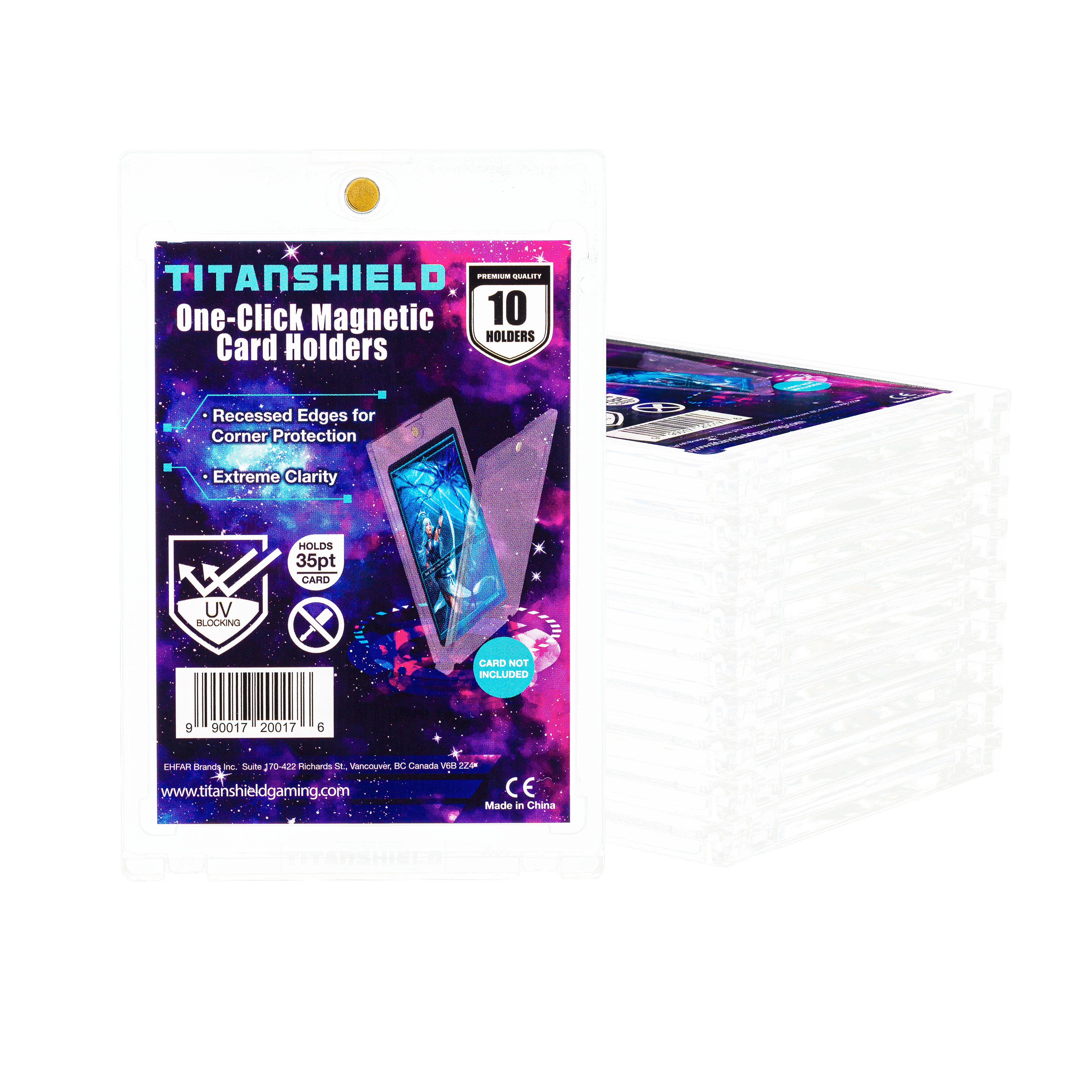 35PT One-Click Magnetic Trading Card Holders – TitanShield®