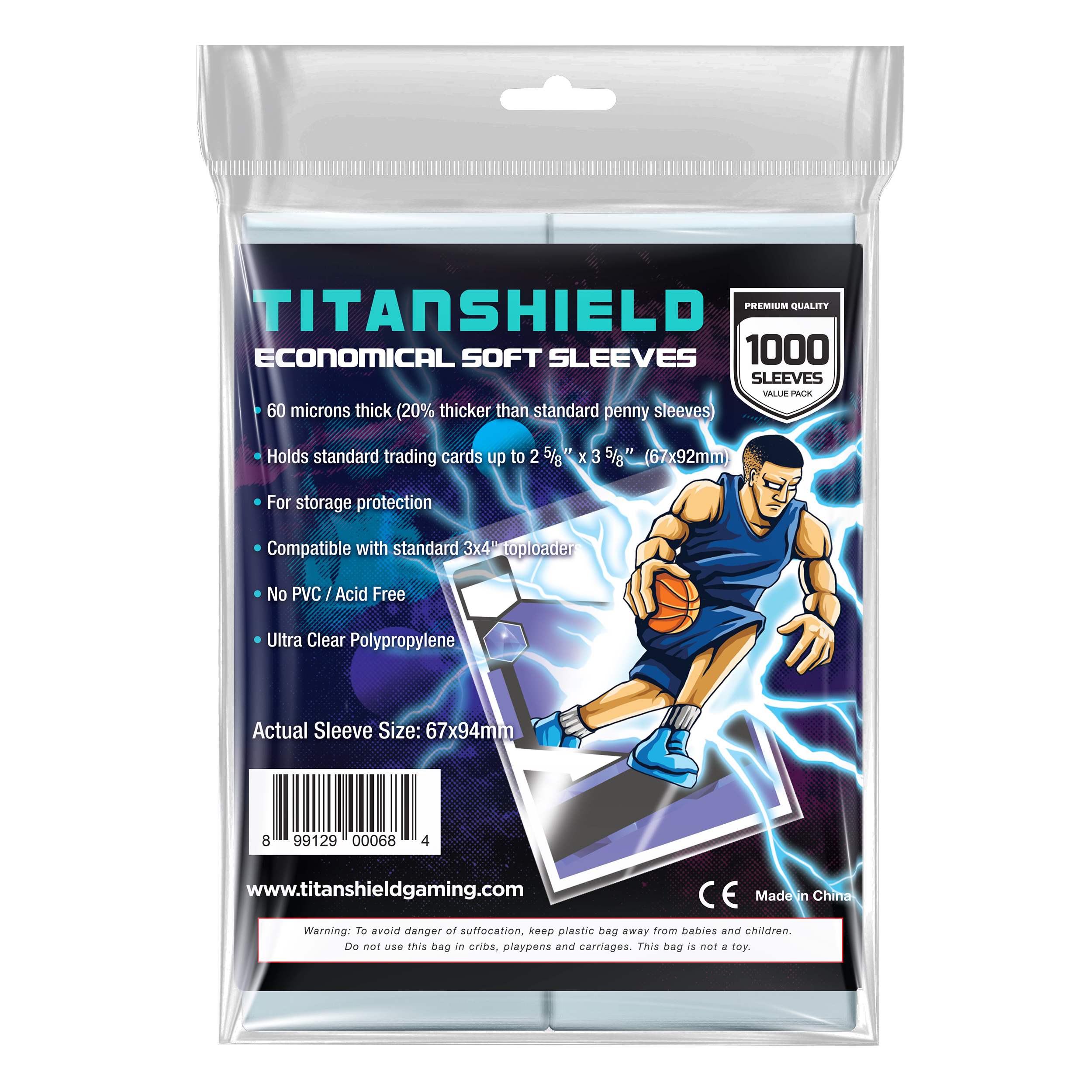Economical Soft Sleeves (1000 Pieces) TitanShield Economical Soft Sleeves (1000 Pieces) TitanShield