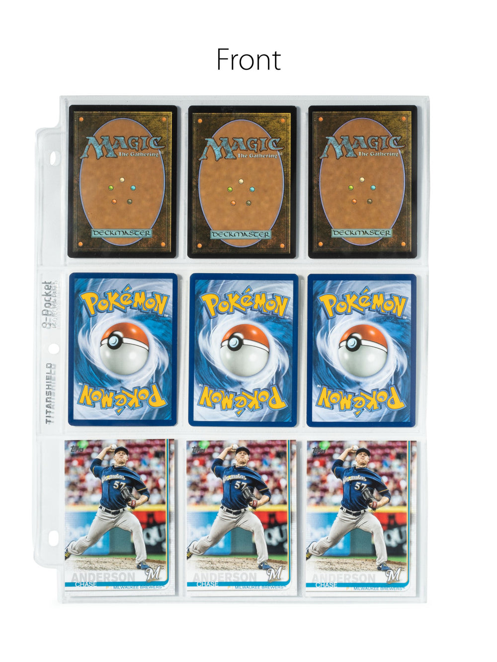 9-Pocket Trading Card Pages (50 Pages)