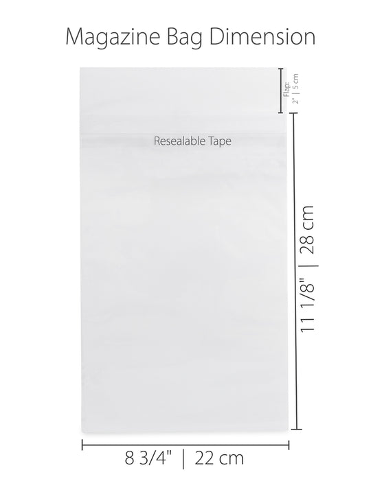 Resealable Standard Magazine Bags