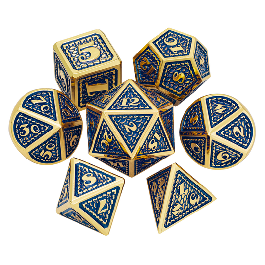 DragonScale Series 7-Piece Metal Dice Set