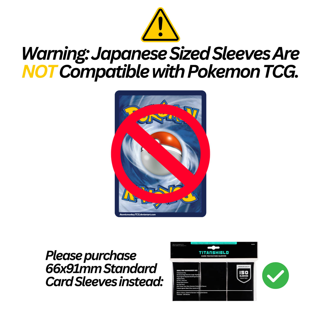 Black Japanese Sized Trading Card Sleeves TitanShield Black Japanese Sized Trading Card Sleeves TitanShield