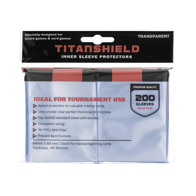 Card Sleeves: Standard American Board Game Sleeves Pack Card Sleeves: Standard American Board Game Sleeves Pack
