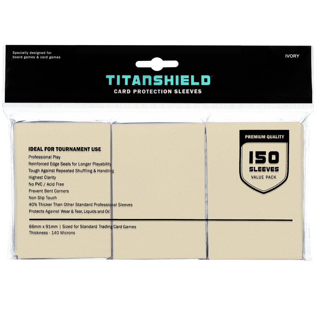 Ivory Card Sleeves | Standard Size Cards TitanShield Ivory Card Sleeves | Standard Size Cards TitanShield