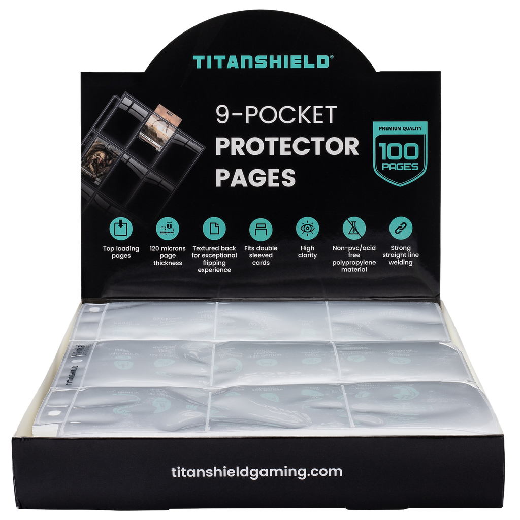 9-Pocket Trading Card Pages (100 Pack) TitanShield 9-Pocket Trading Card Pages (100 Pack) TitanShield
