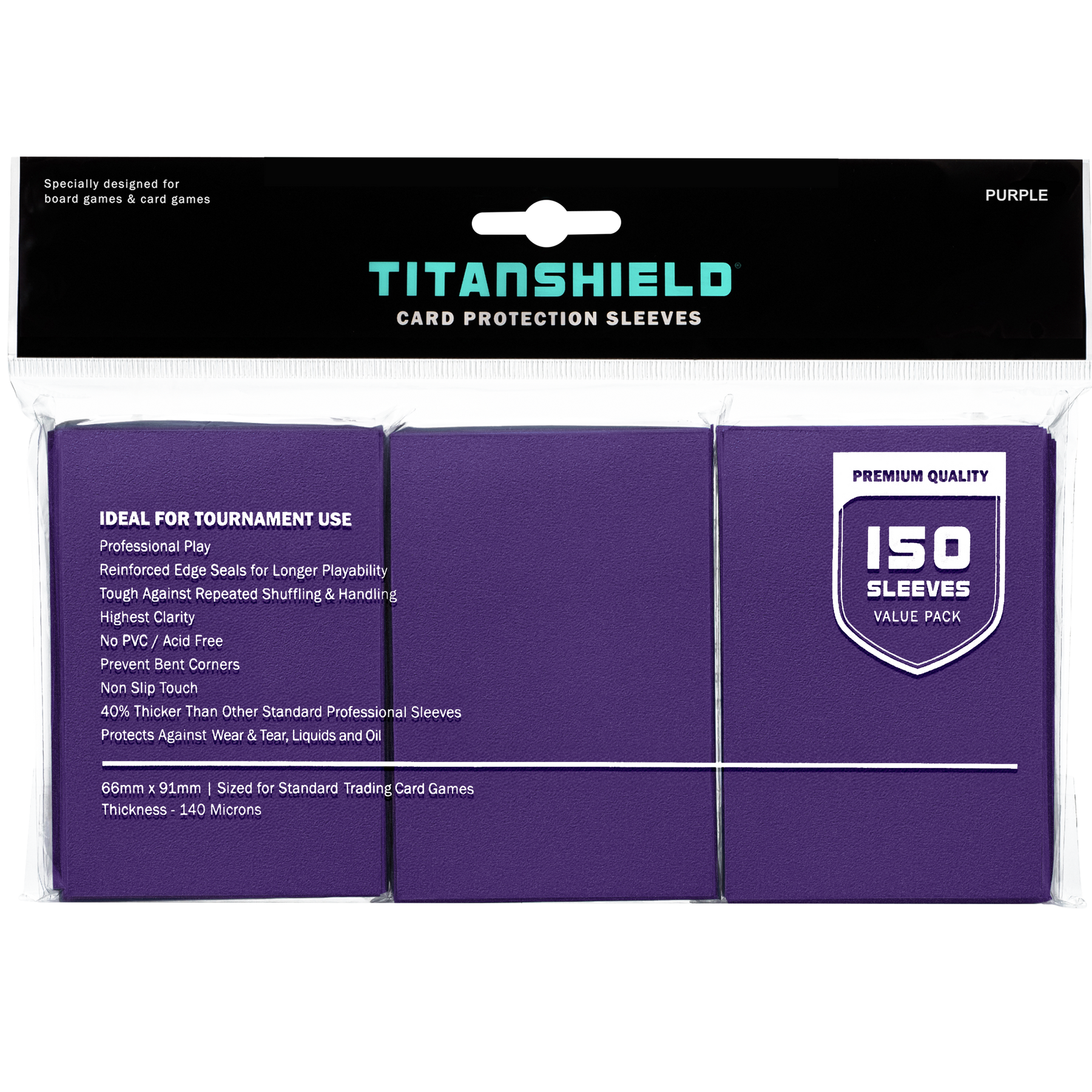 thunderstone card sleeves TitanShield (150 Sleeves /Purple) Standard Size Board Game Trading Card Sleeves Deck Protector for Mtg, Dropmix