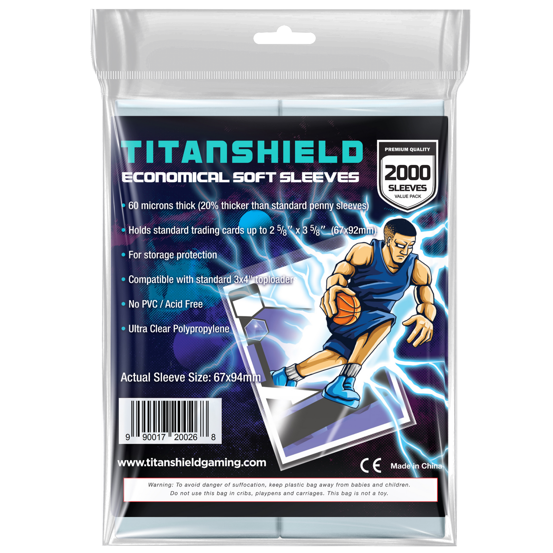 penny sleeves for patch cards Economical Soft Sleeves (2000 Sleeves) – TitanShield®