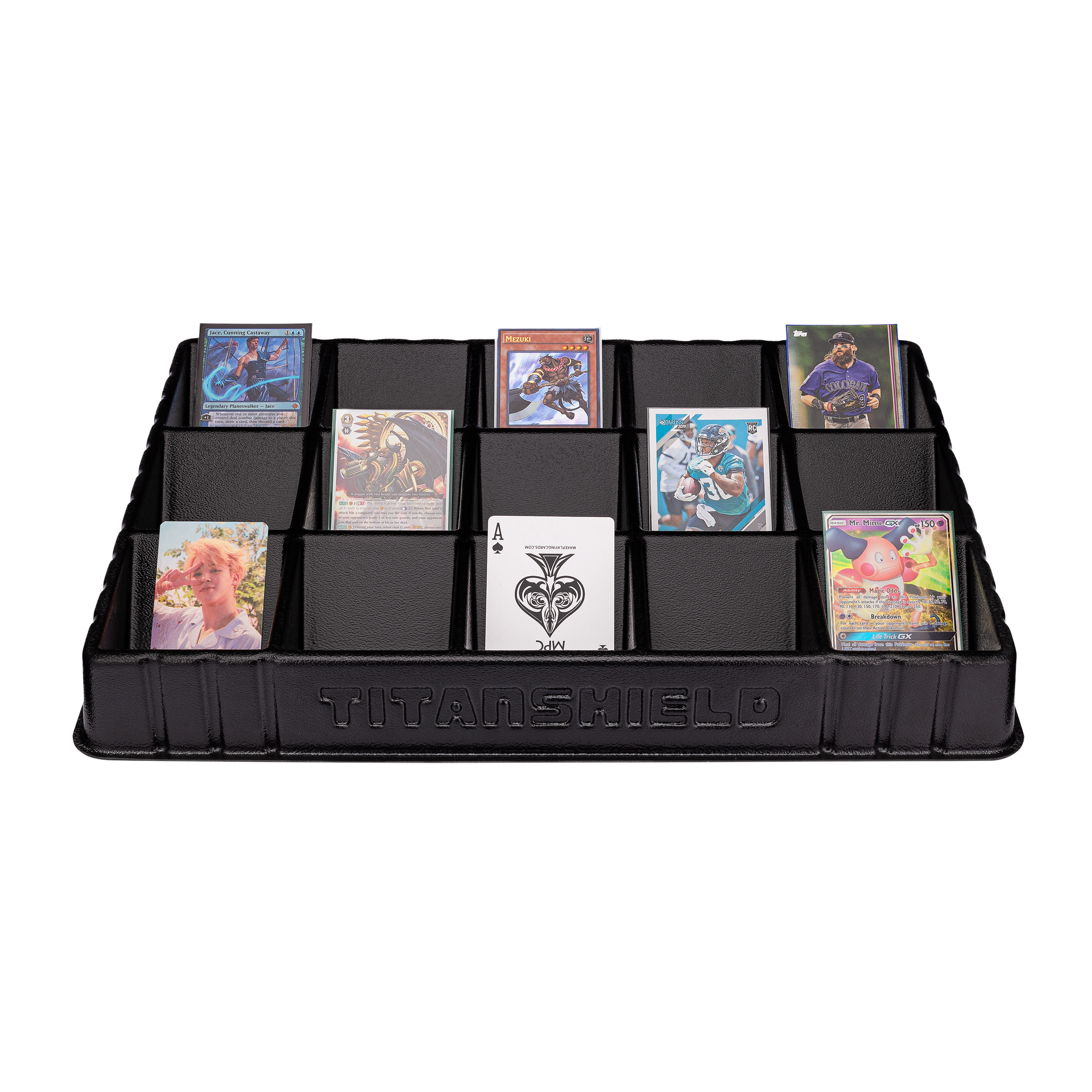 mtg card sorting tray Card Sorting & Dealer Tray (2 Pack) for Trading Cards – TitanShield®