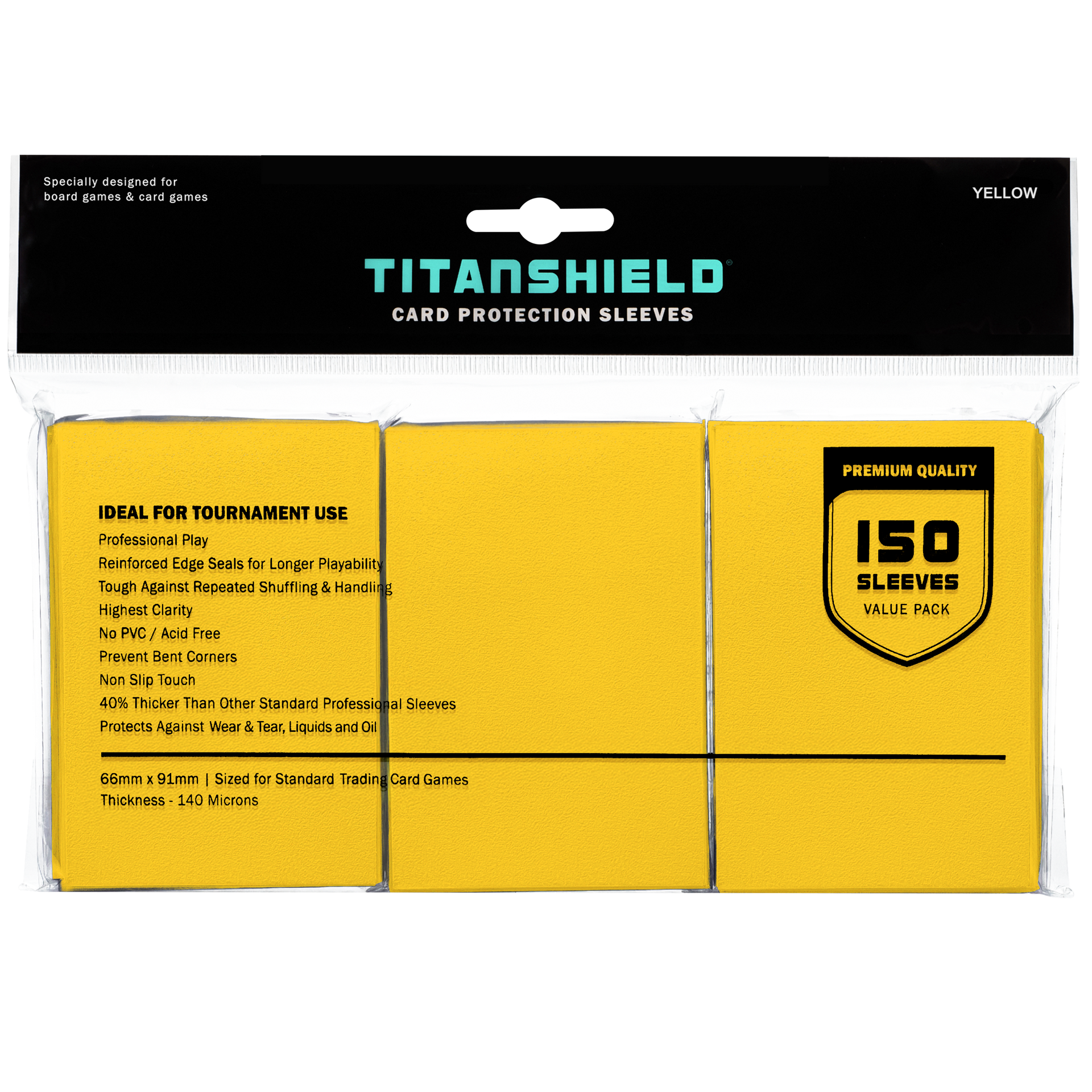 best standard card sleeves Yellow Card Sleeves