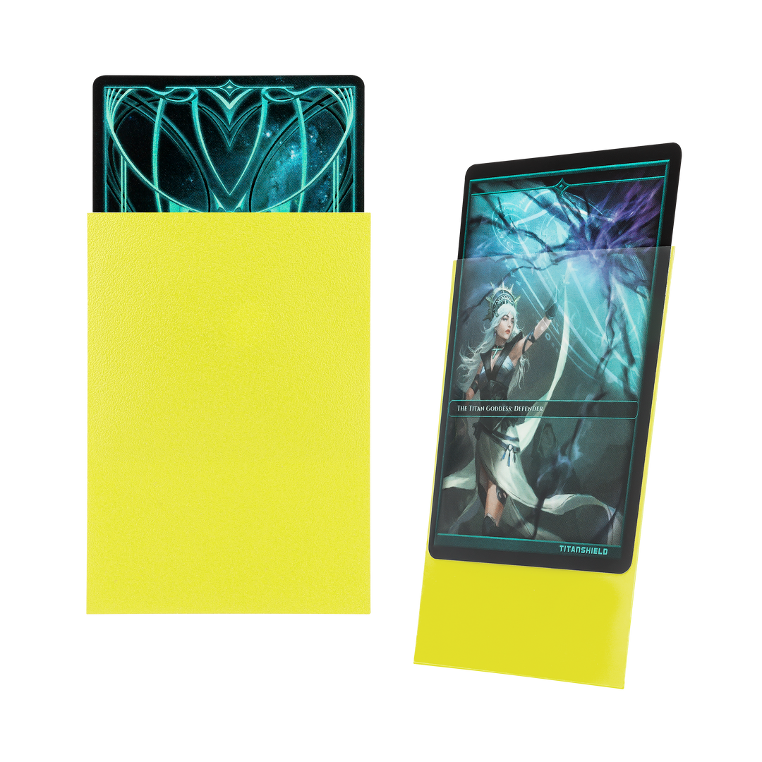Yellow Card Sleeves | Standard Size Card Sleeve TitanShield Yellow Card Sleeves | Standard Size Card Sleeve TitanShield