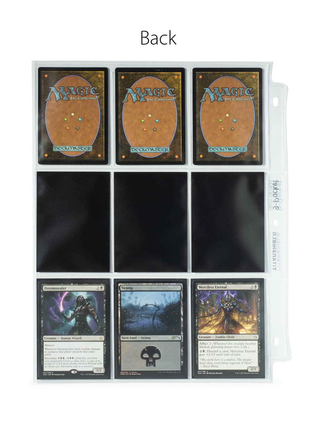 9-Pocket Trading Card Pages (100 Pages)