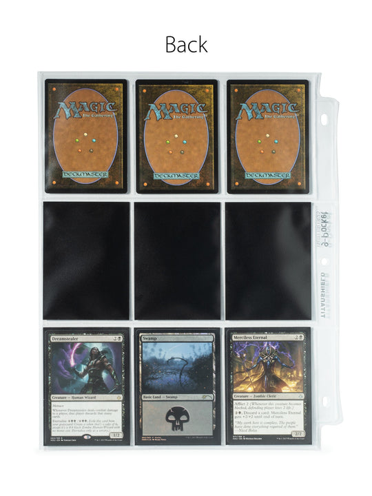 9-Pocket Trading Card Pages (100 Pages)