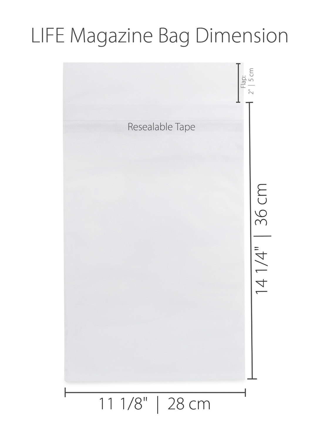Resealable LIFE Magazine Bags