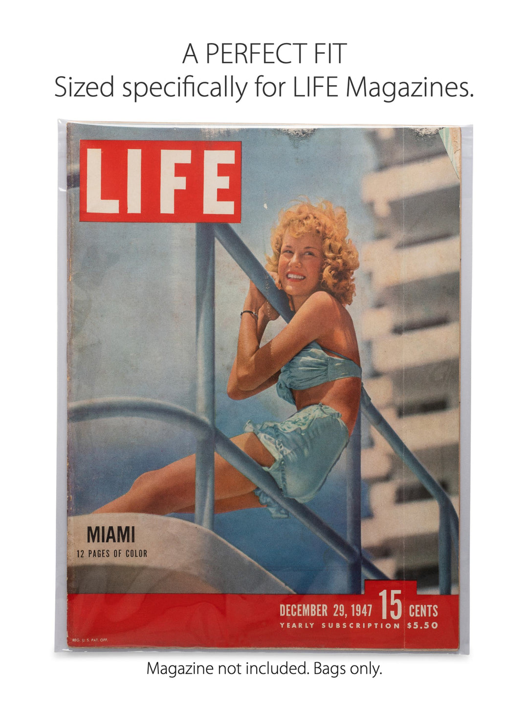 Resealable LIFE Magazine Bags