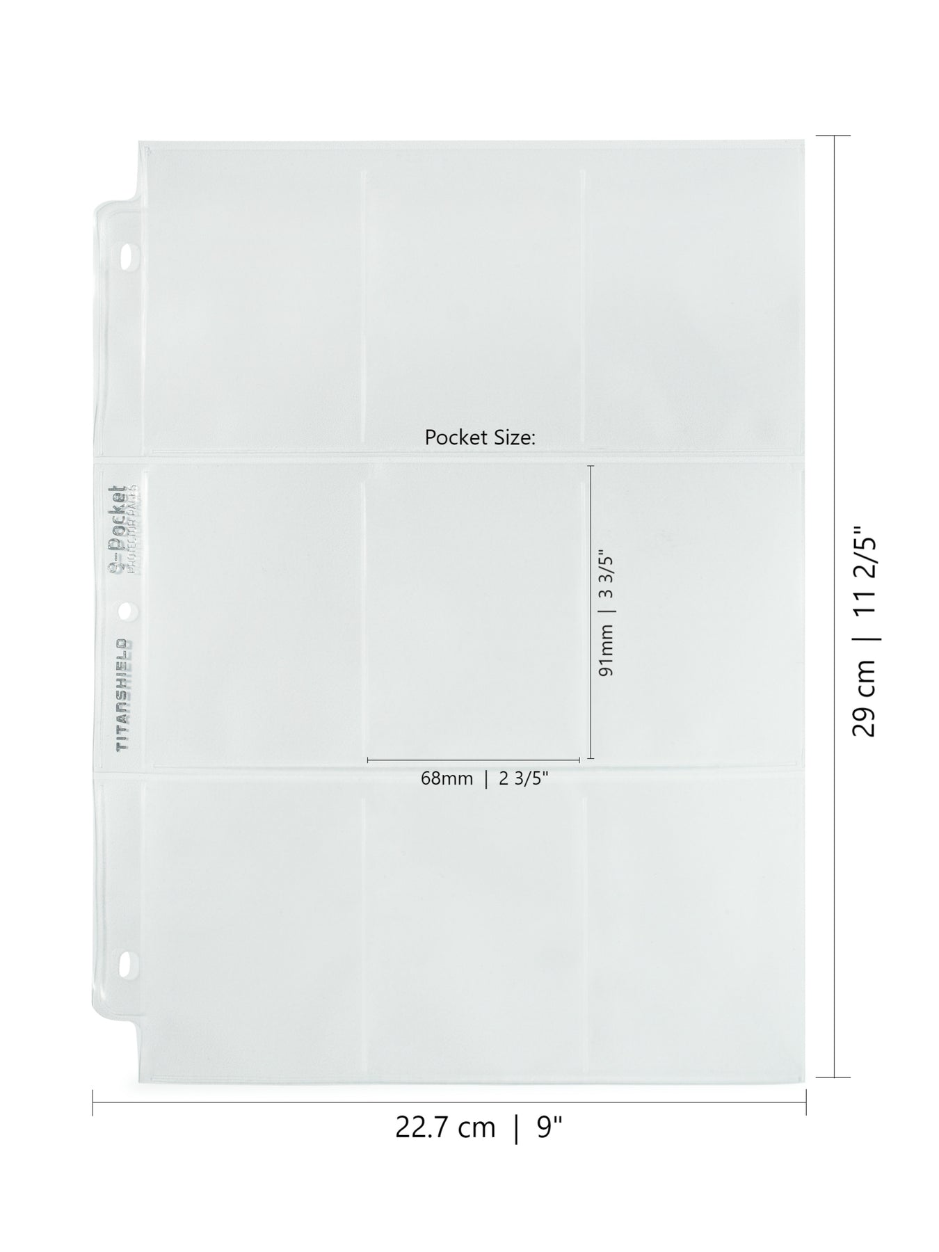 strengthen 9 card pocket sleeves diy 9-Pocket Trading Card Pages (100 Pack) – TitanShield®